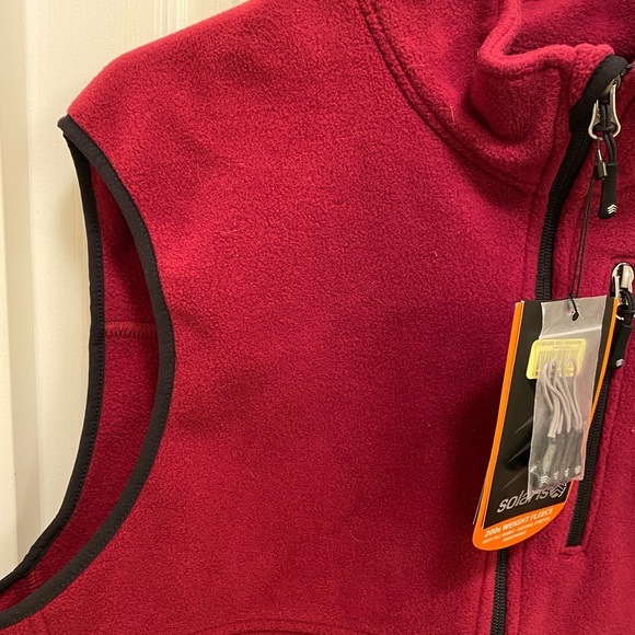 NWT Solaris Fleece Vest Full zip up Pockets Outdoors Hiking 200S weight fleece - Picture 4 of 15